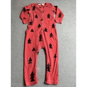 Bobo Choses Kids Unisex Romper Red Arrow Theme Size 6-12 Months